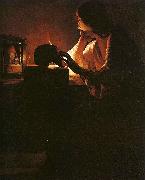 Georges de La Tour The Repentant Magdalen oil painting reproduction